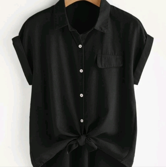 Black Button Down Shirt - Picture 2 of 6